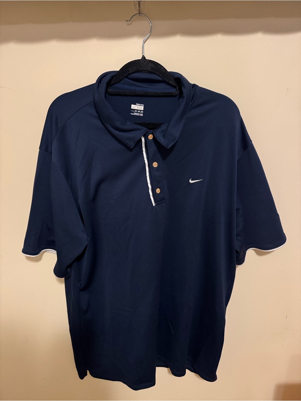 Nike Men’s Navy Polo with White Trim